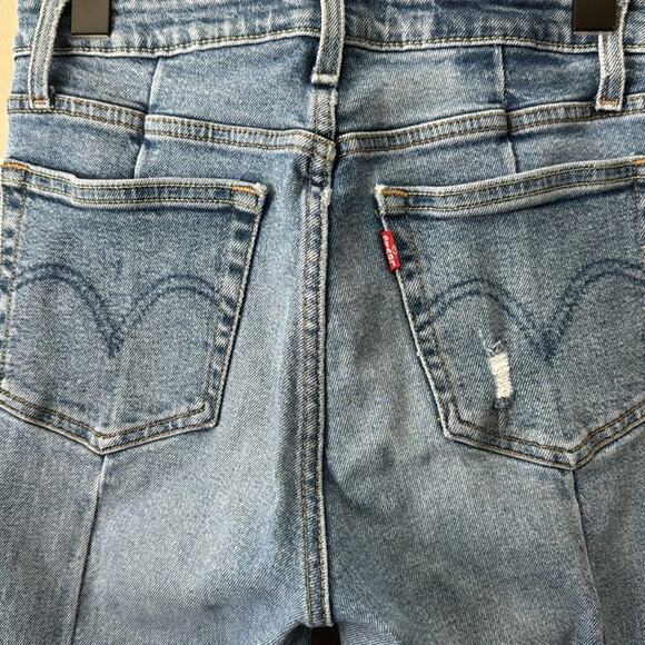 LEVIS 721 HIGH RISE SKINNY DISTRESSED TRUE JEANS SIZE 27 - Picture 4 of 6